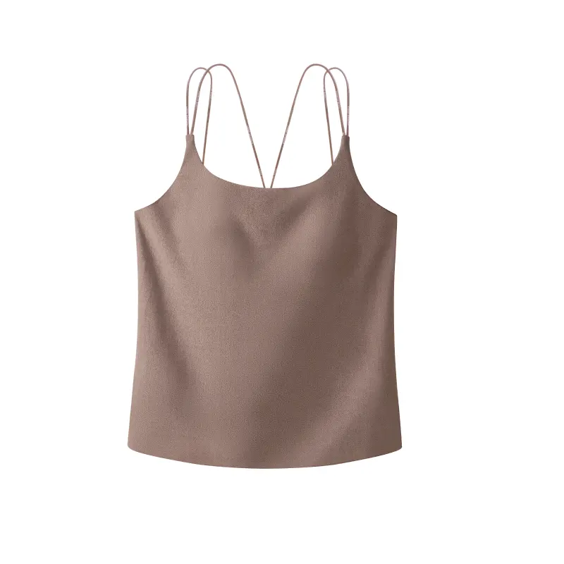 Seamless Solid Simple Spaghetti Strap Camisole