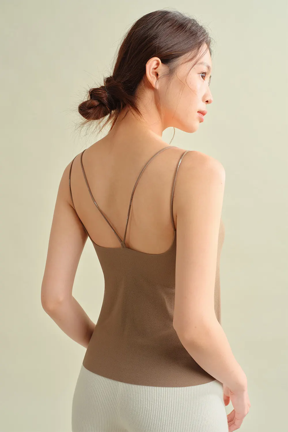 Seamless Solid Simple Spaghetti Strap Camisole