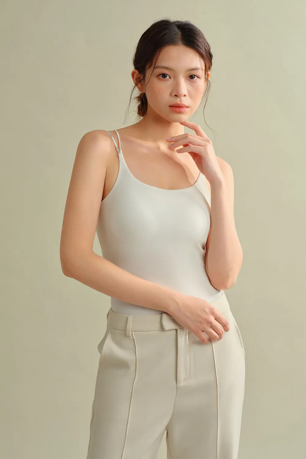 Seamless Solid Simple Spaghetti Strap Camisole