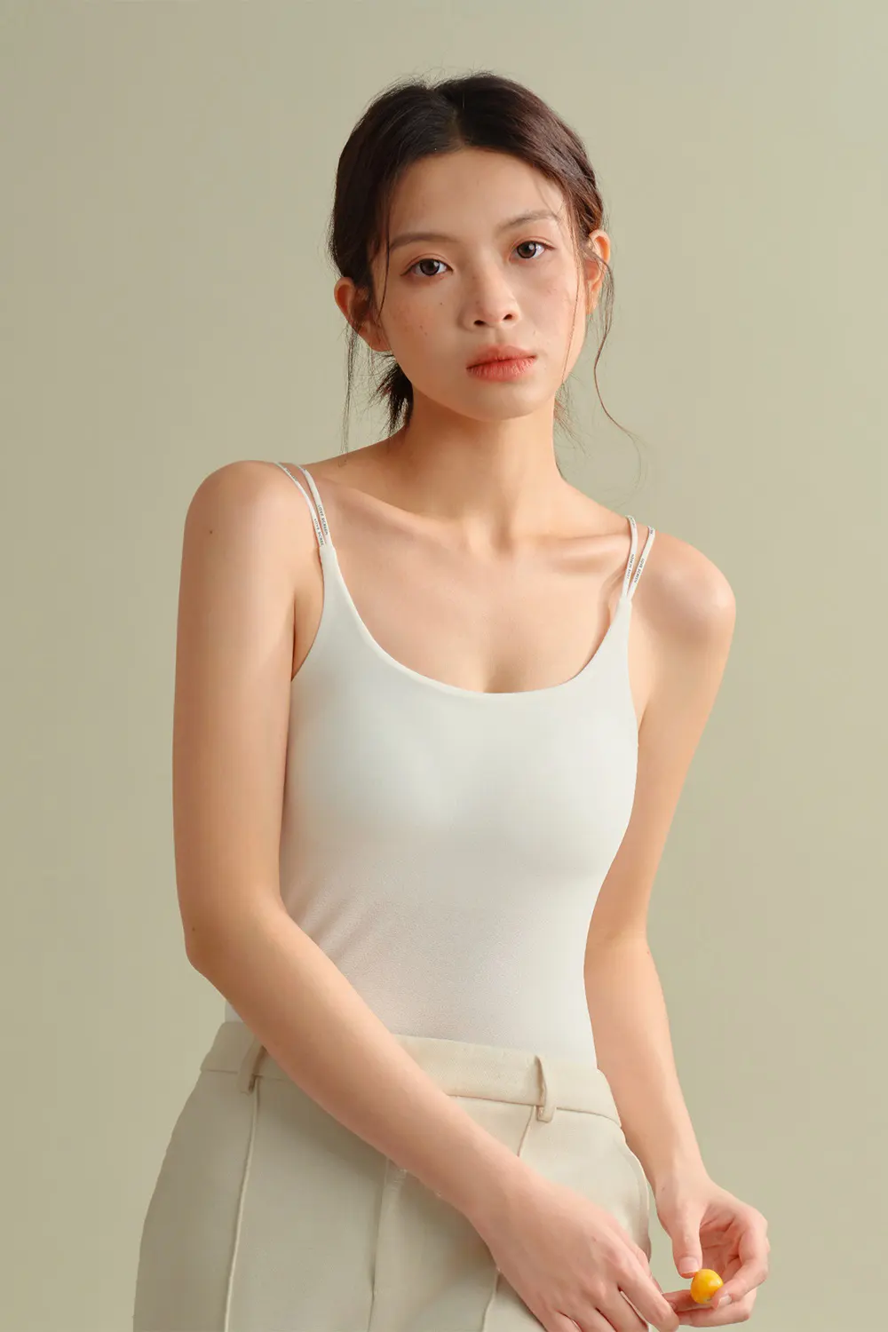 Seamless Solid Simple Spaghetti Strap Camisole