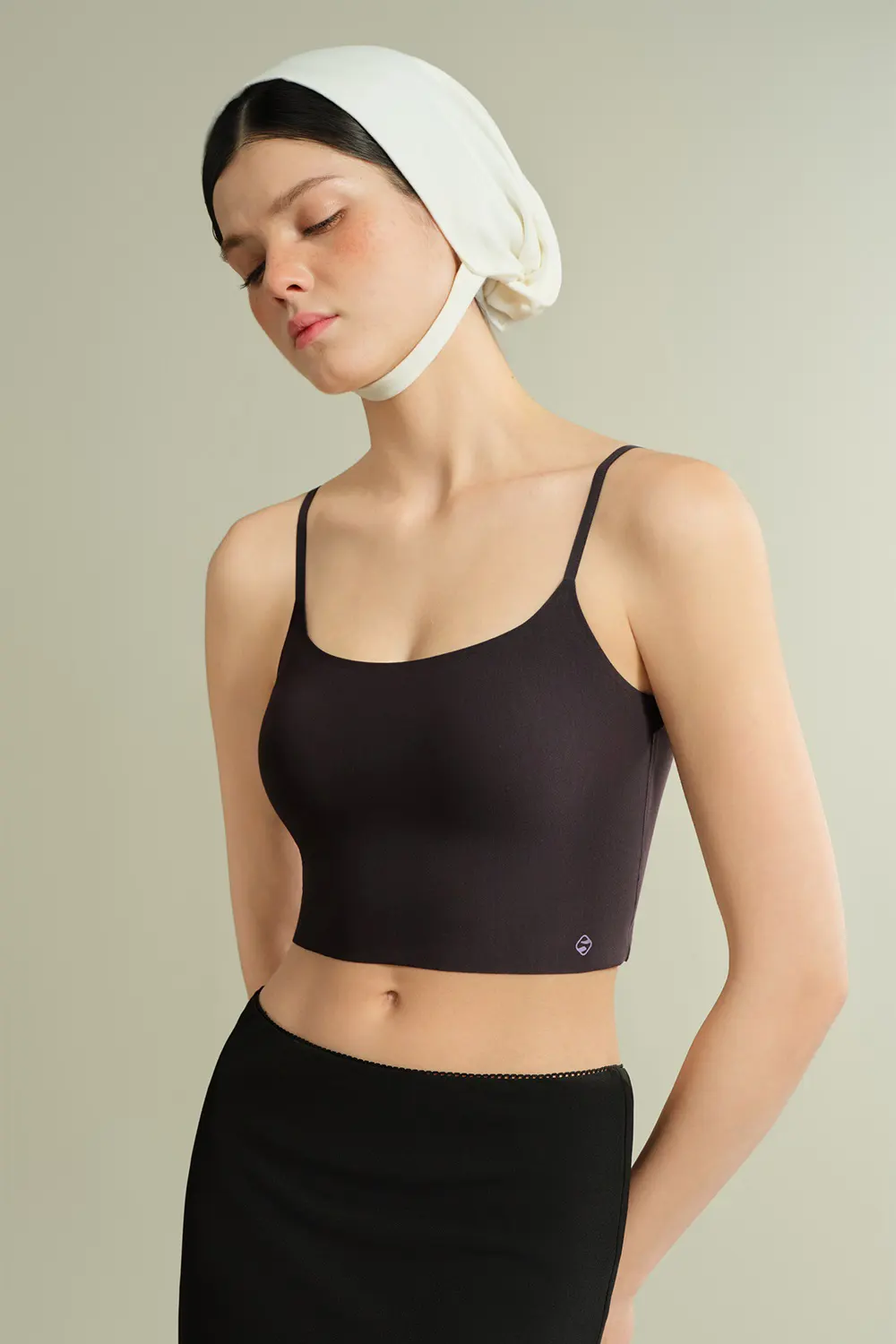 Simple Built-in Bra High Strechy Camisole Tops