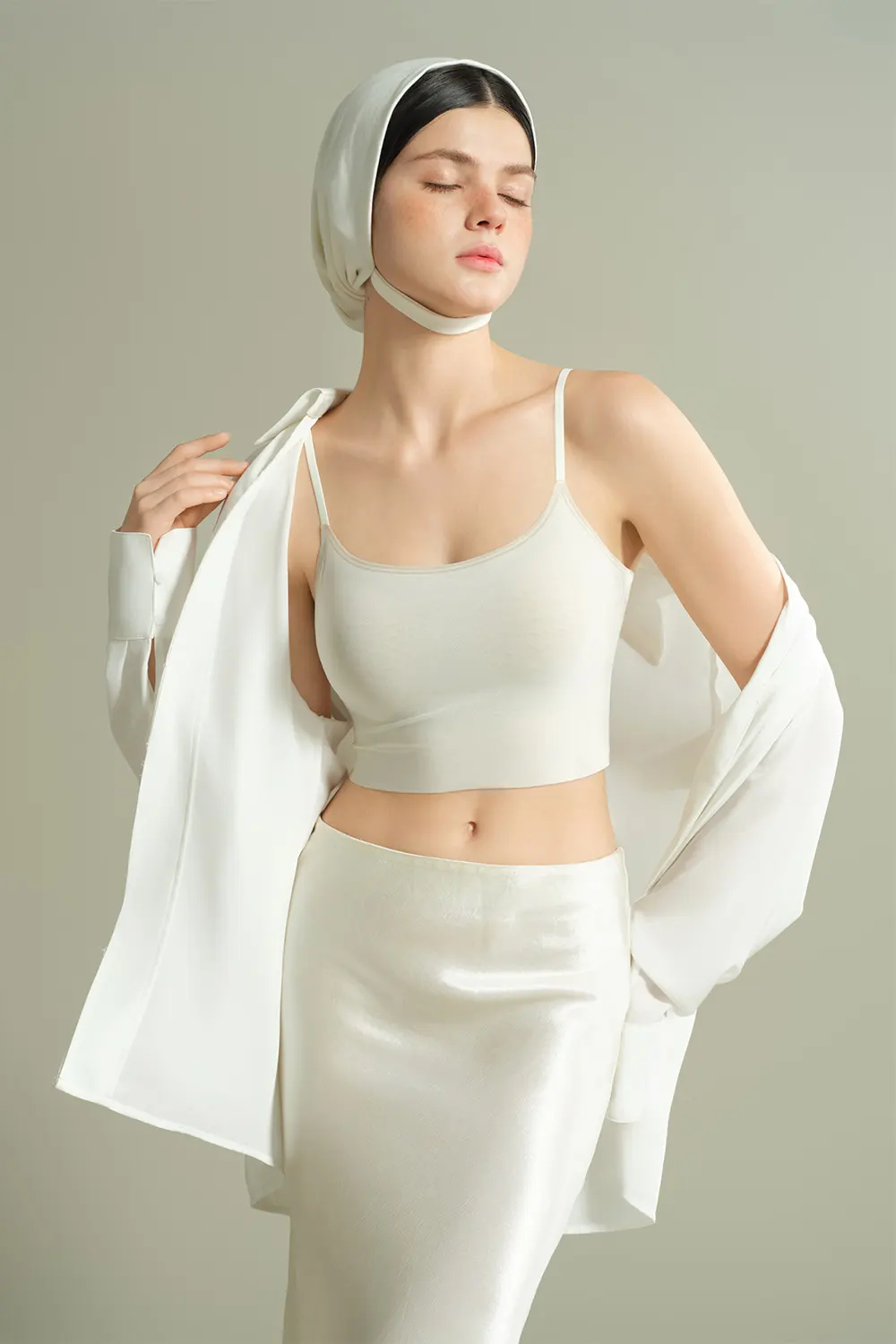 Simple Built-in Bra High Strechy Camisole Tops
