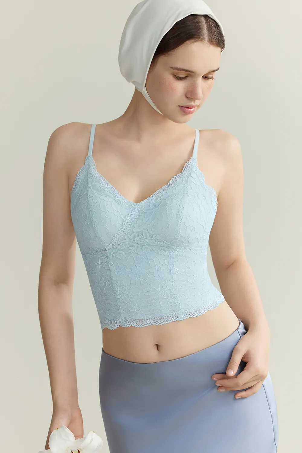French Lace V-Neck Cami Tank Tops