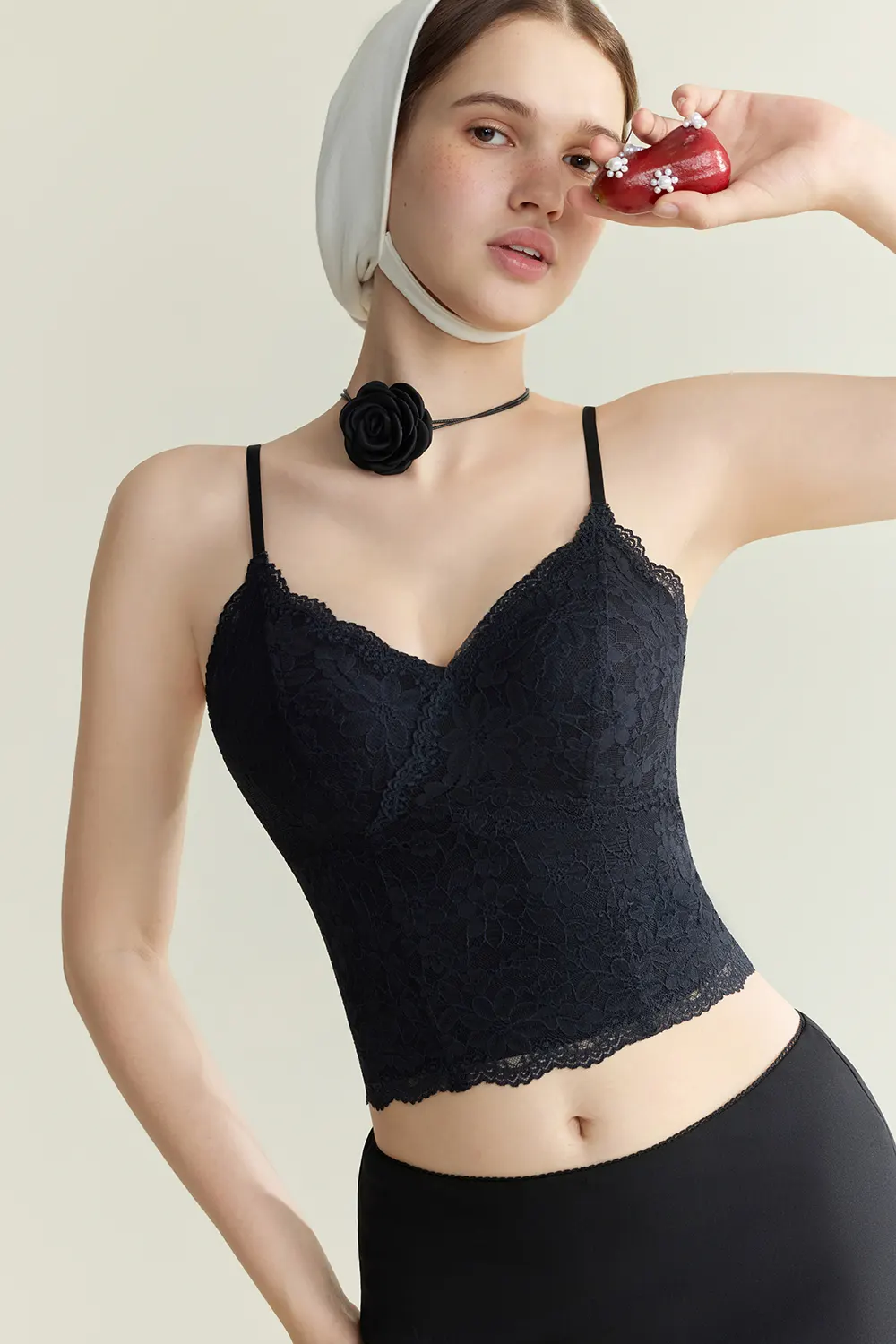 French Lace V-Neck Cami Tank Tops