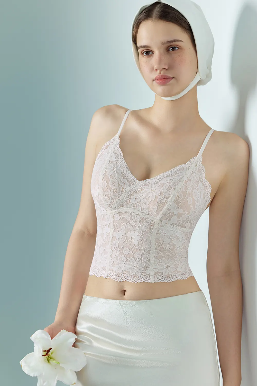French Lace V-Neck Cami Tank Tops