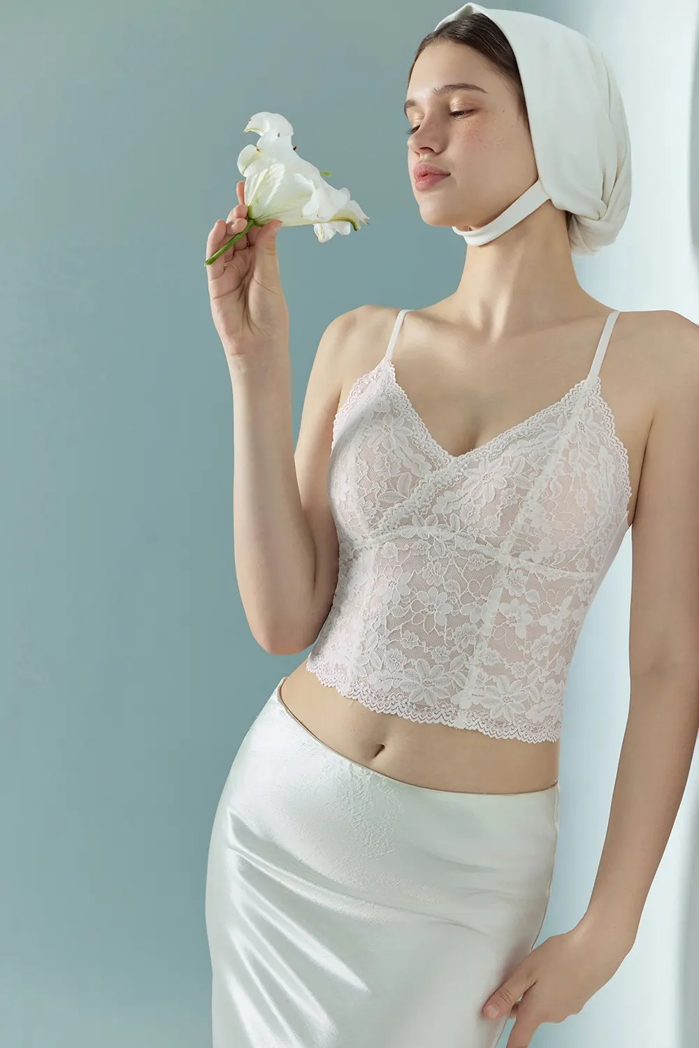 French Lace V-Neck Cami Tank Tops