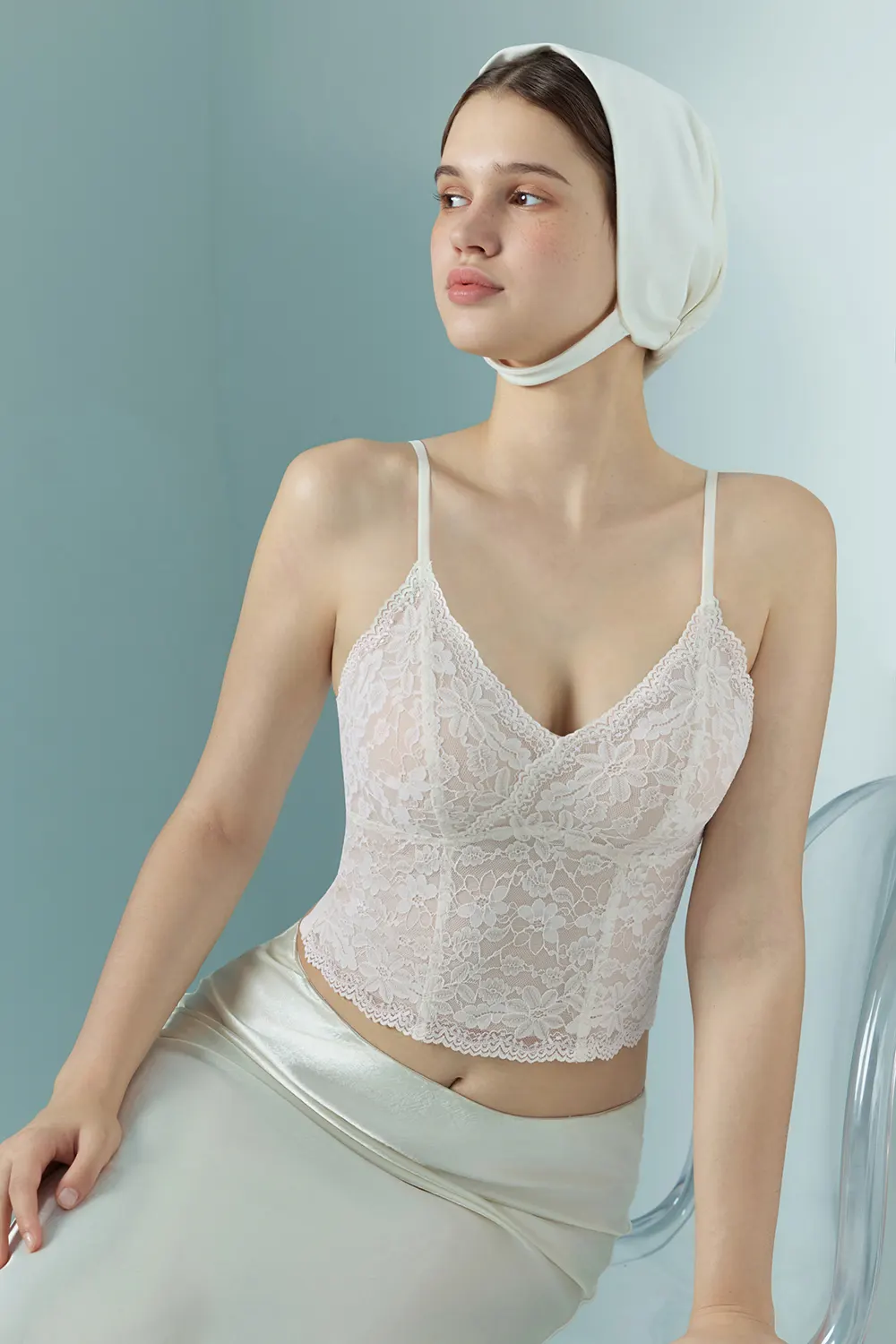 French Lace V-Neck Cami Tank Tops