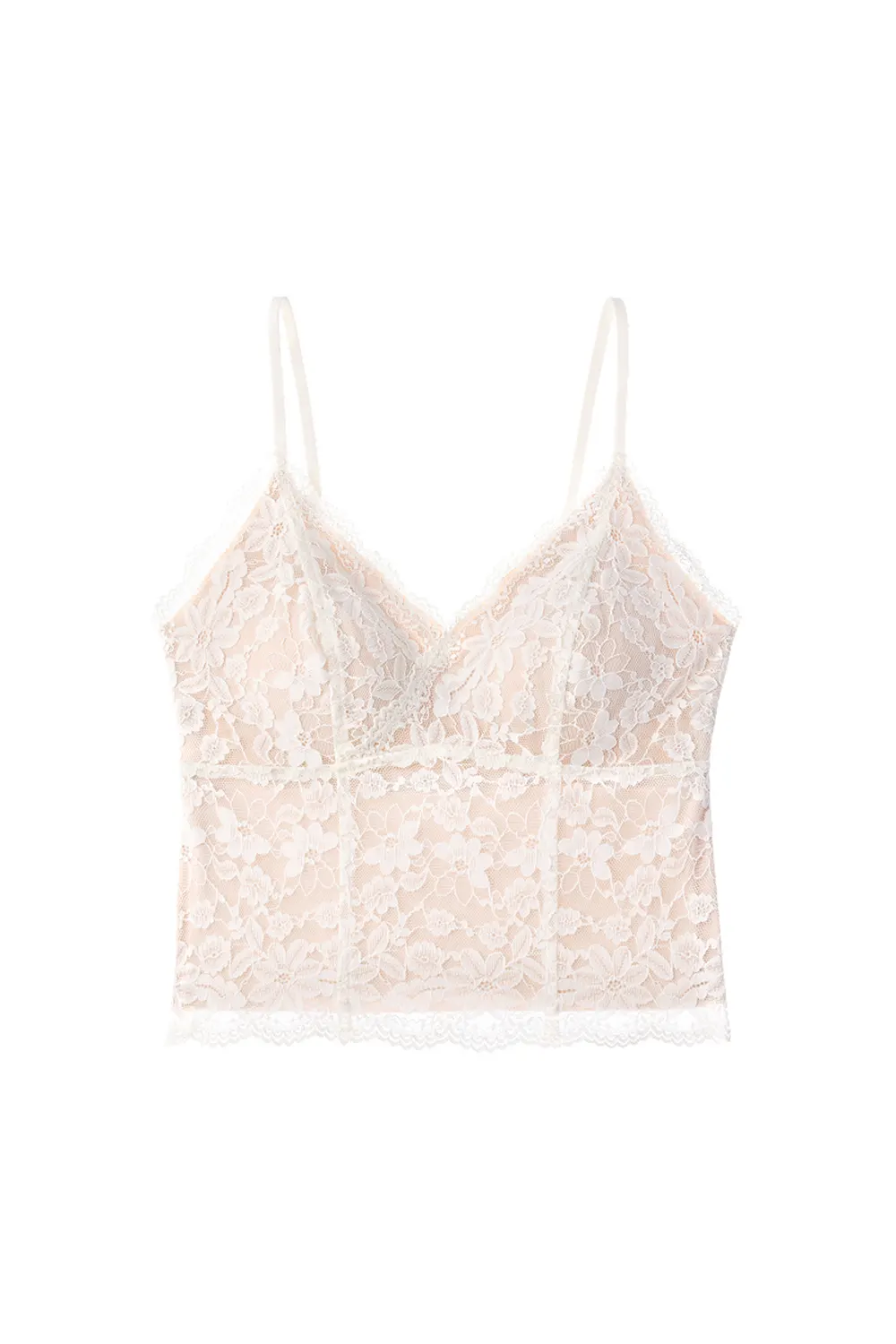 French Lace V-Neck Cami Tank Tops