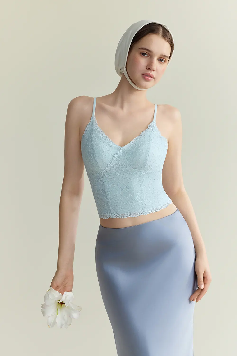 French Lace V-Neck Cami Tank Tops