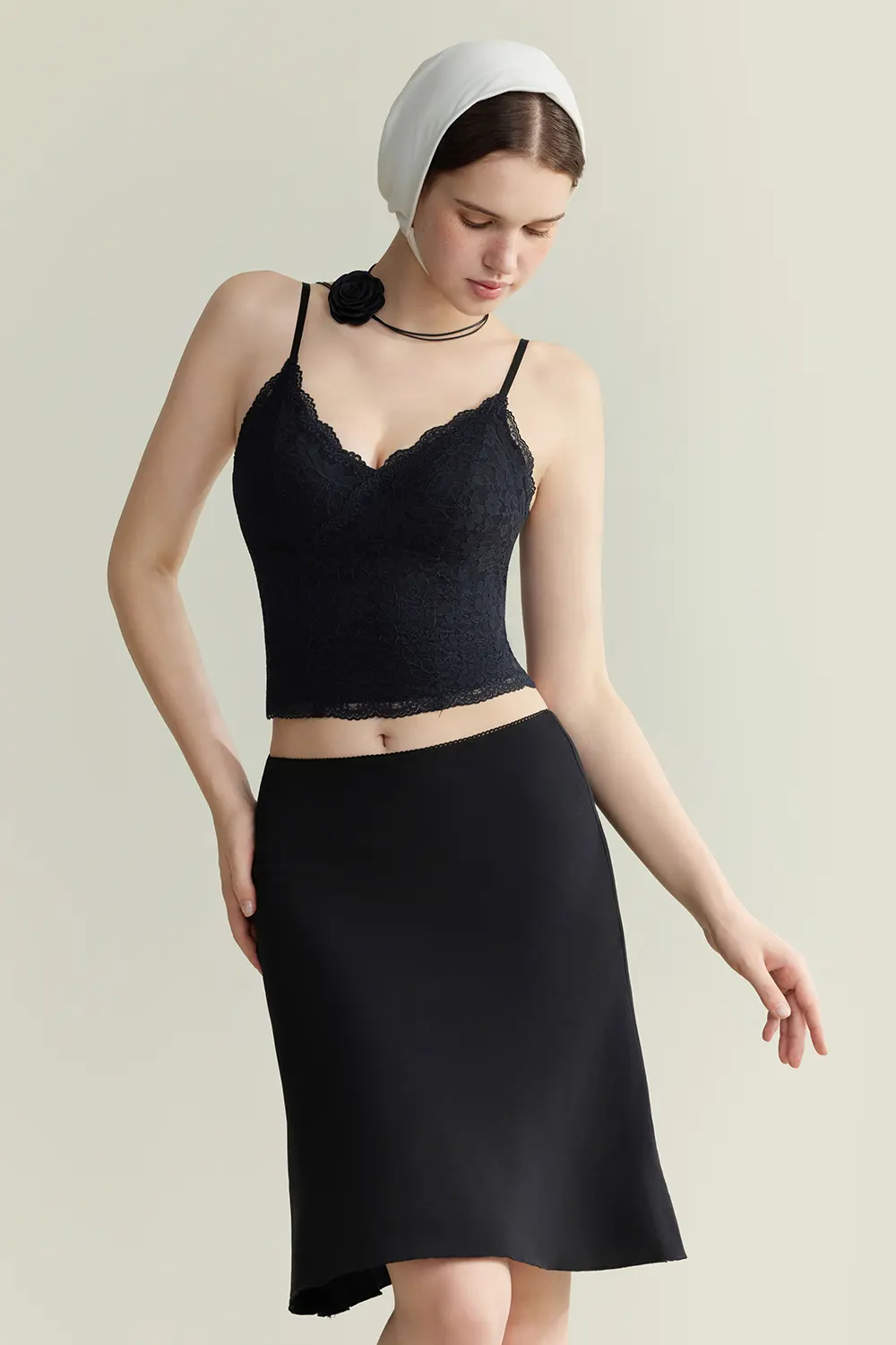 French Lace V-Neck Cami Tank Tops