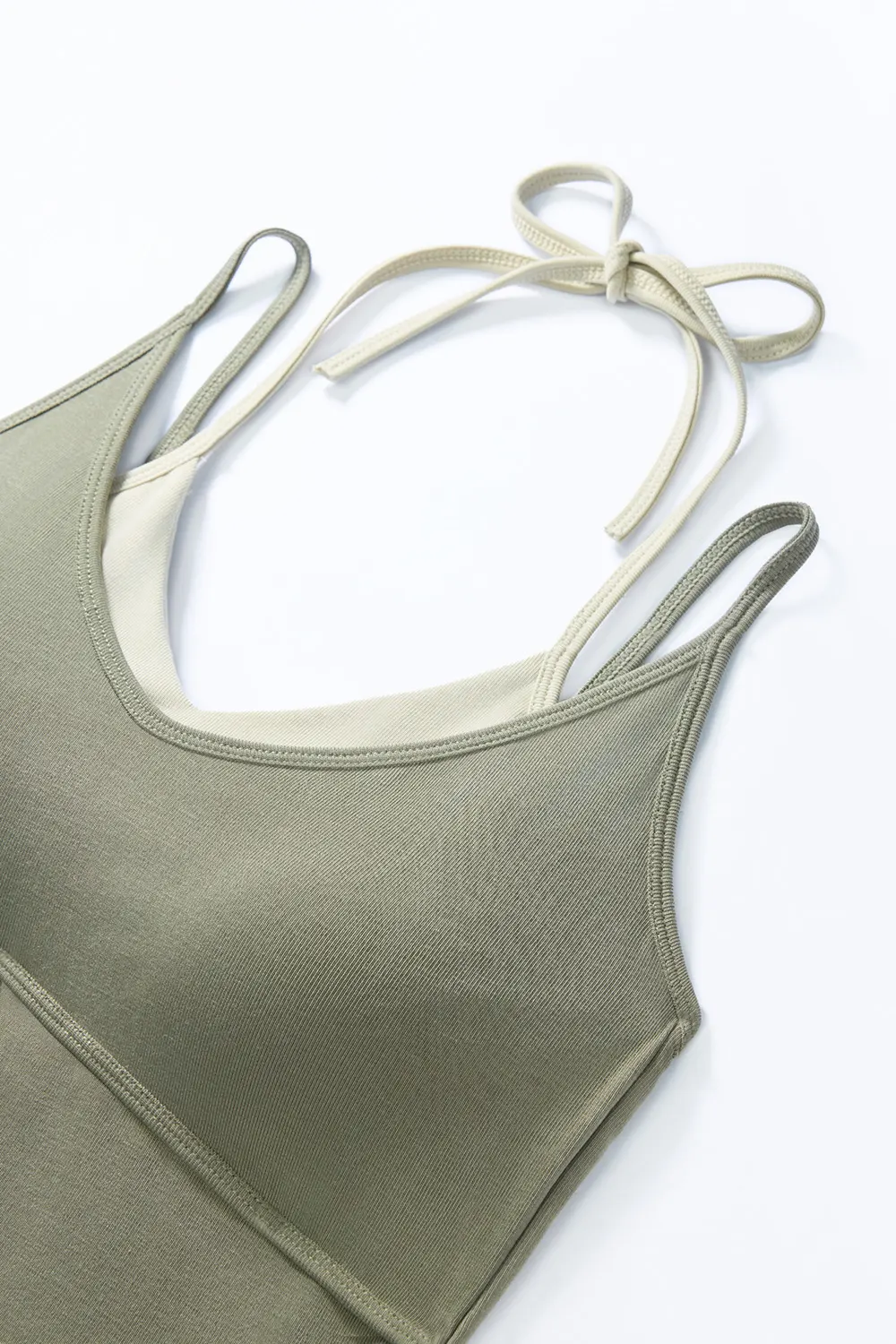 Fake Two-piece Lyocell Base Layer Camisole Tops