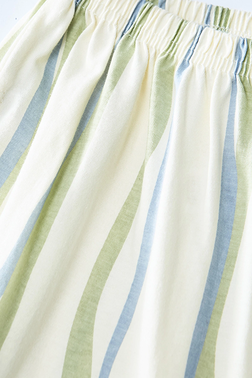 Cotton Striped Long Sleeve Casual Pajama Set