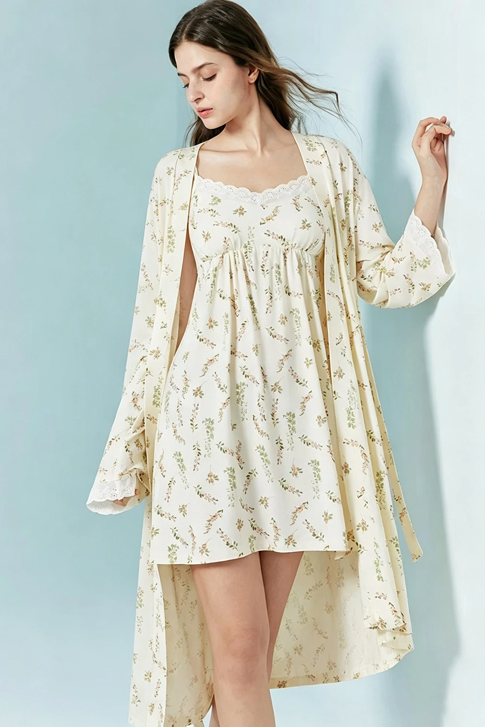 Modal Floral Cami Dress Pajamas and Robes