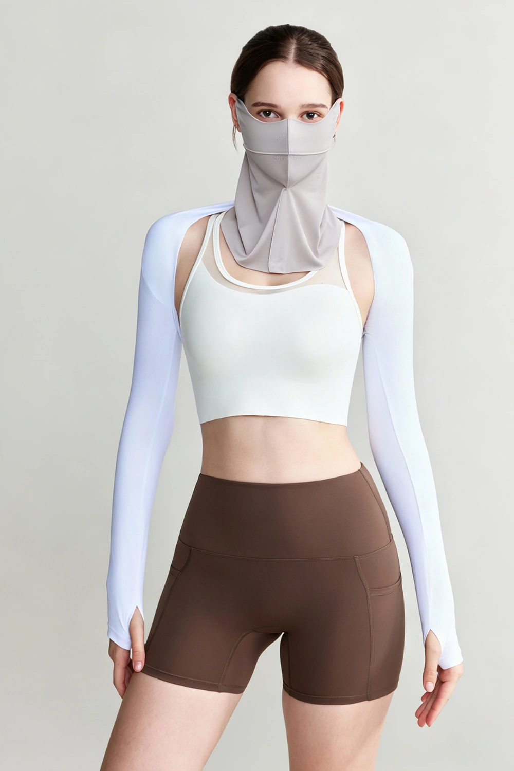 UPF50+ Face Sunshade Ice Silk UV Protection Mask