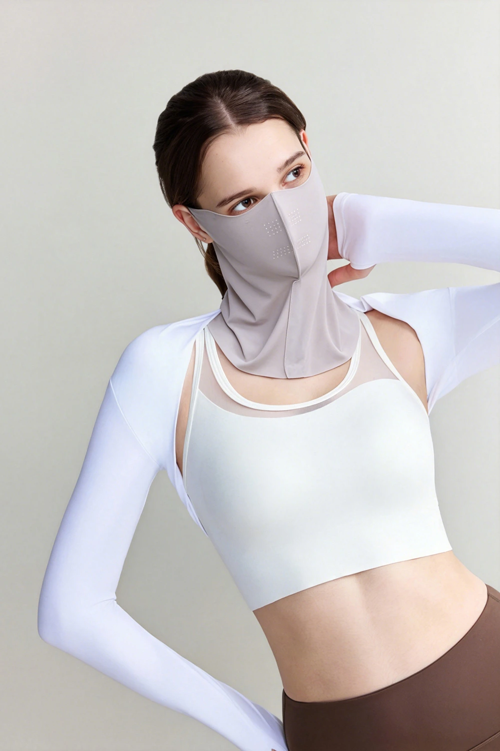 UPF50+ Face Sunshade Ice Silk UV Protection Mask