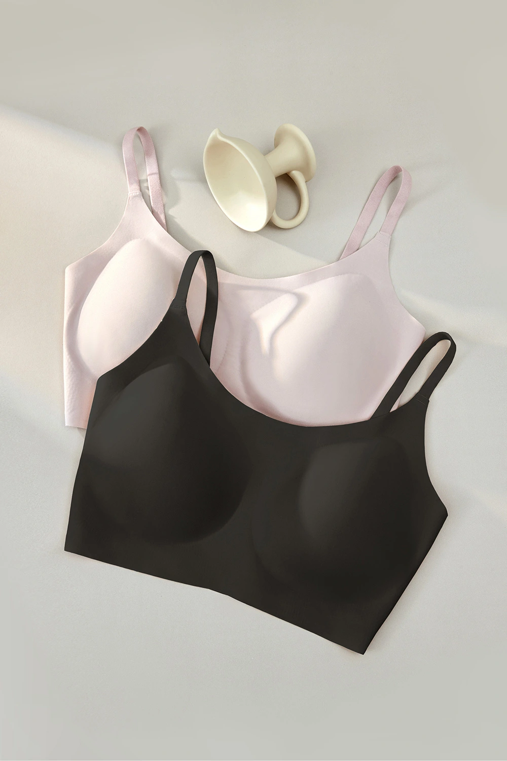 Seamless No Underwire Push Up Padded Tank Bras