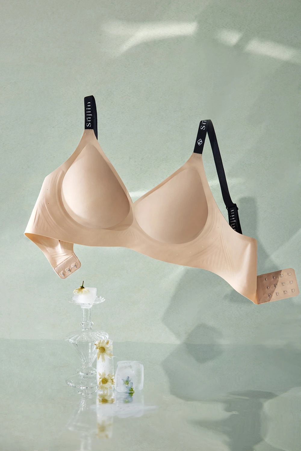 Supportive Letter Strap Wireless Push Up Bras
