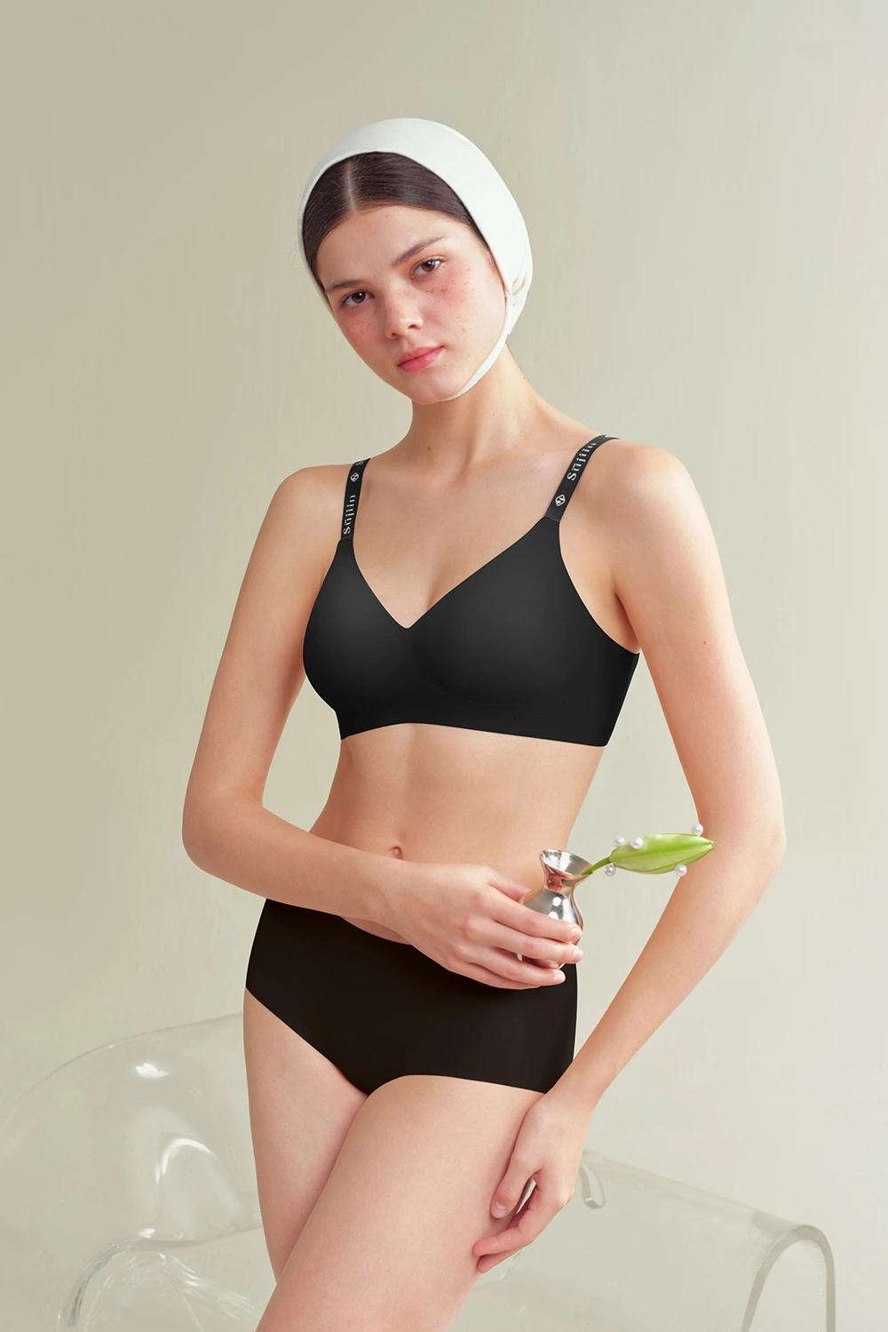 Supportive Letter Strap Wireless Push Up Bras
