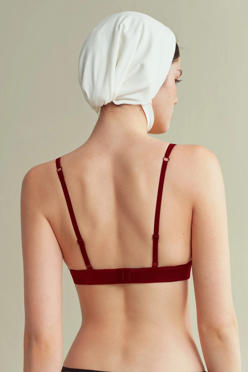 French Lace Patchwork 3/4 Cup Wilreless Plunge Satin Bra