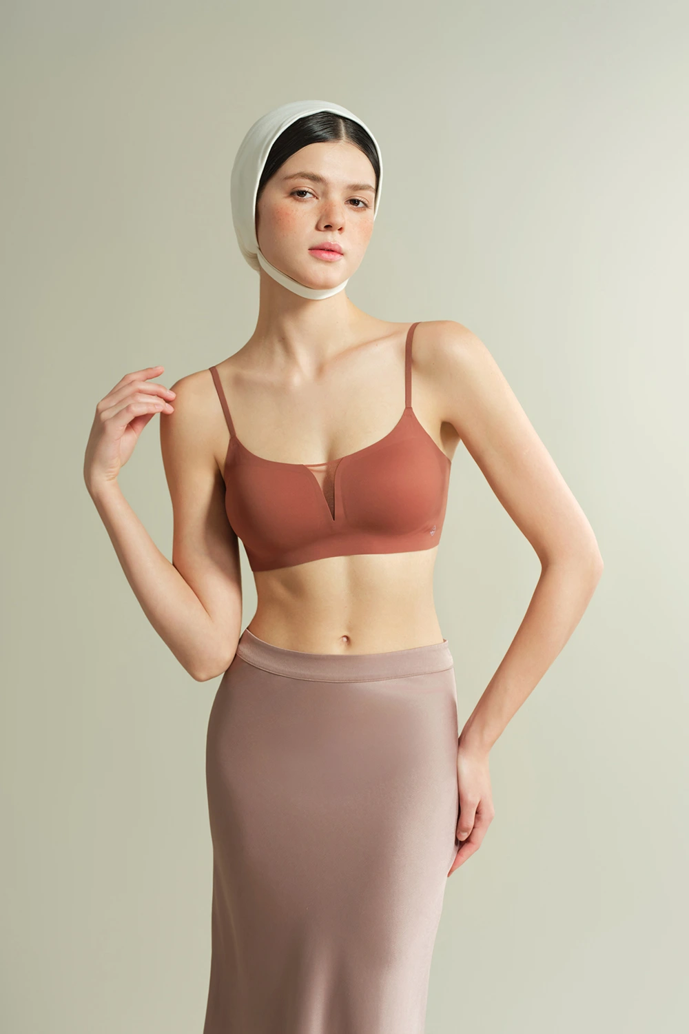 Plunge No Underwire Mesh Spliced Backless Small Breasts Bra