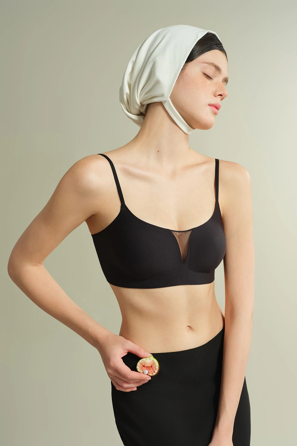 Plunge No Underwire Mesh Spliced Backless Small Breasts Bra