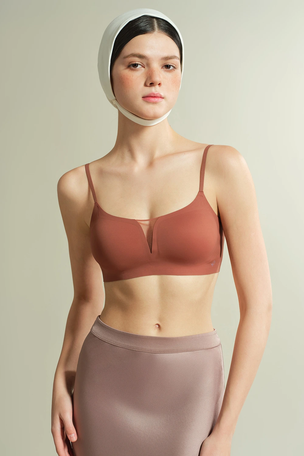Plunge No Underwire Mesh Spliced Backless Small Breasts Bra