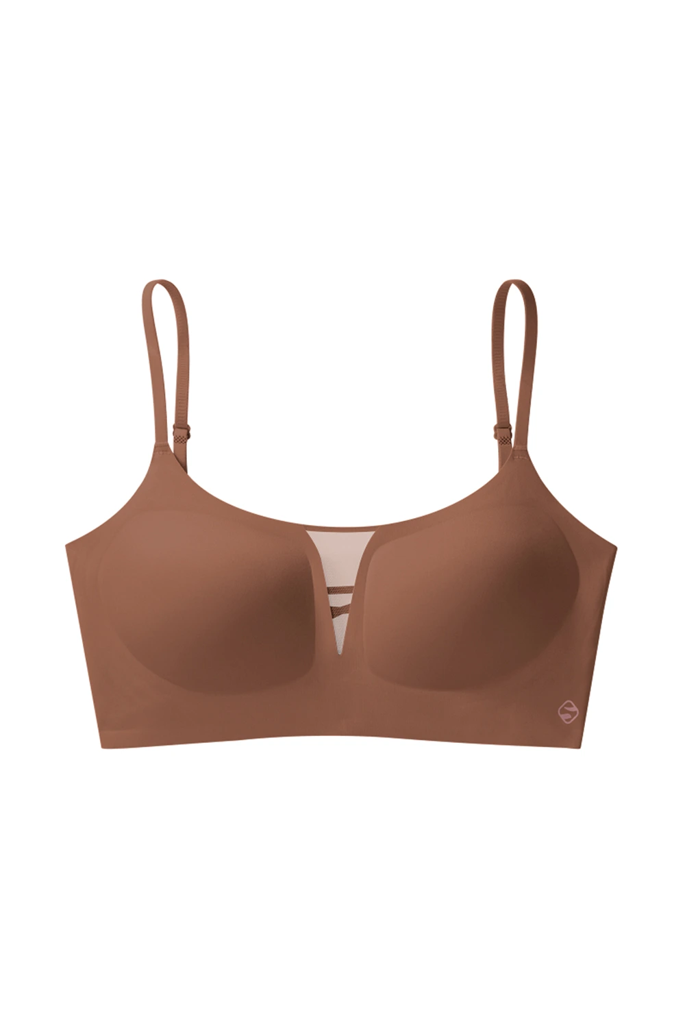 Plunge No Underwire Mesh Spliced Backless Small Breasts Bra