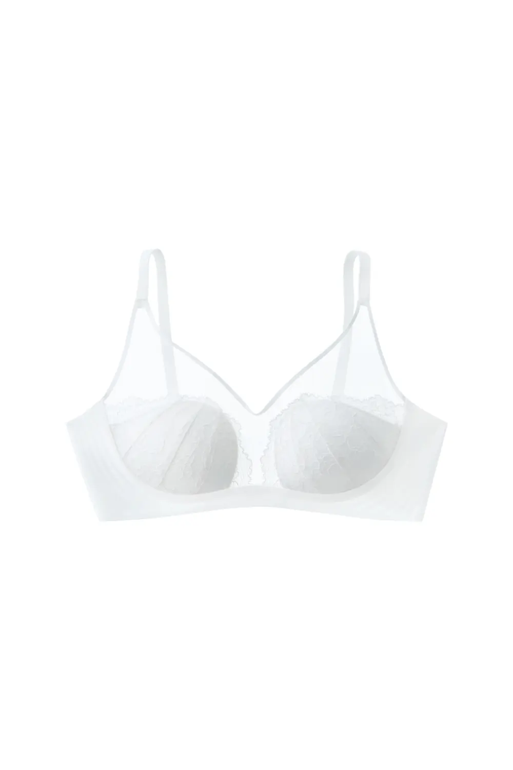 Lace Mesh Wireless Small Breasts Bra