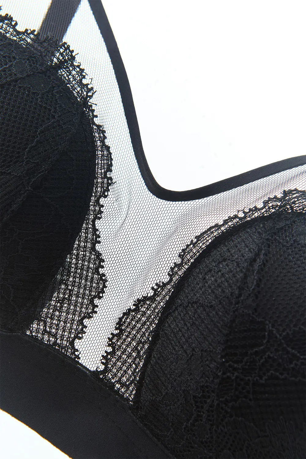 Lace Mesh Wireless Small Breasts Bra