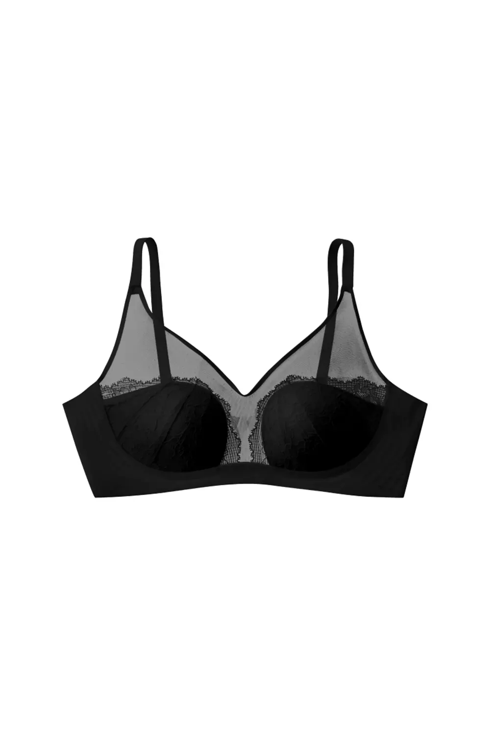 Lace Mesh Wireless Small Breasts Bra