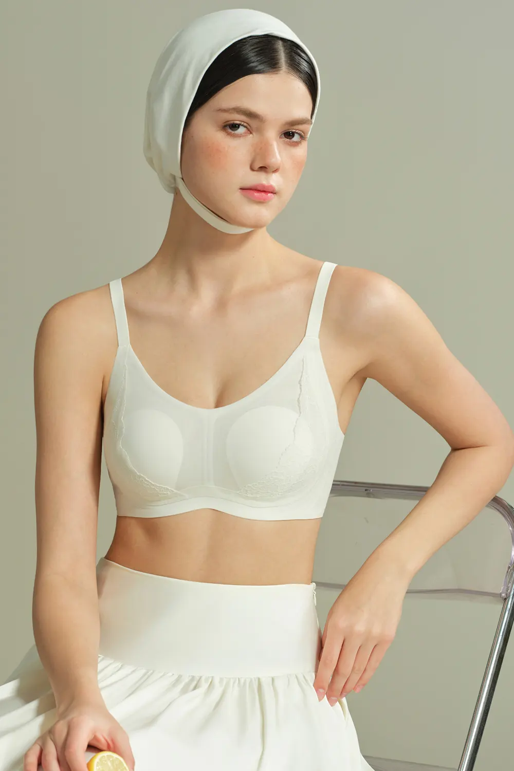 No Underwire Supportive Thin Lift Push Up Lace Bra