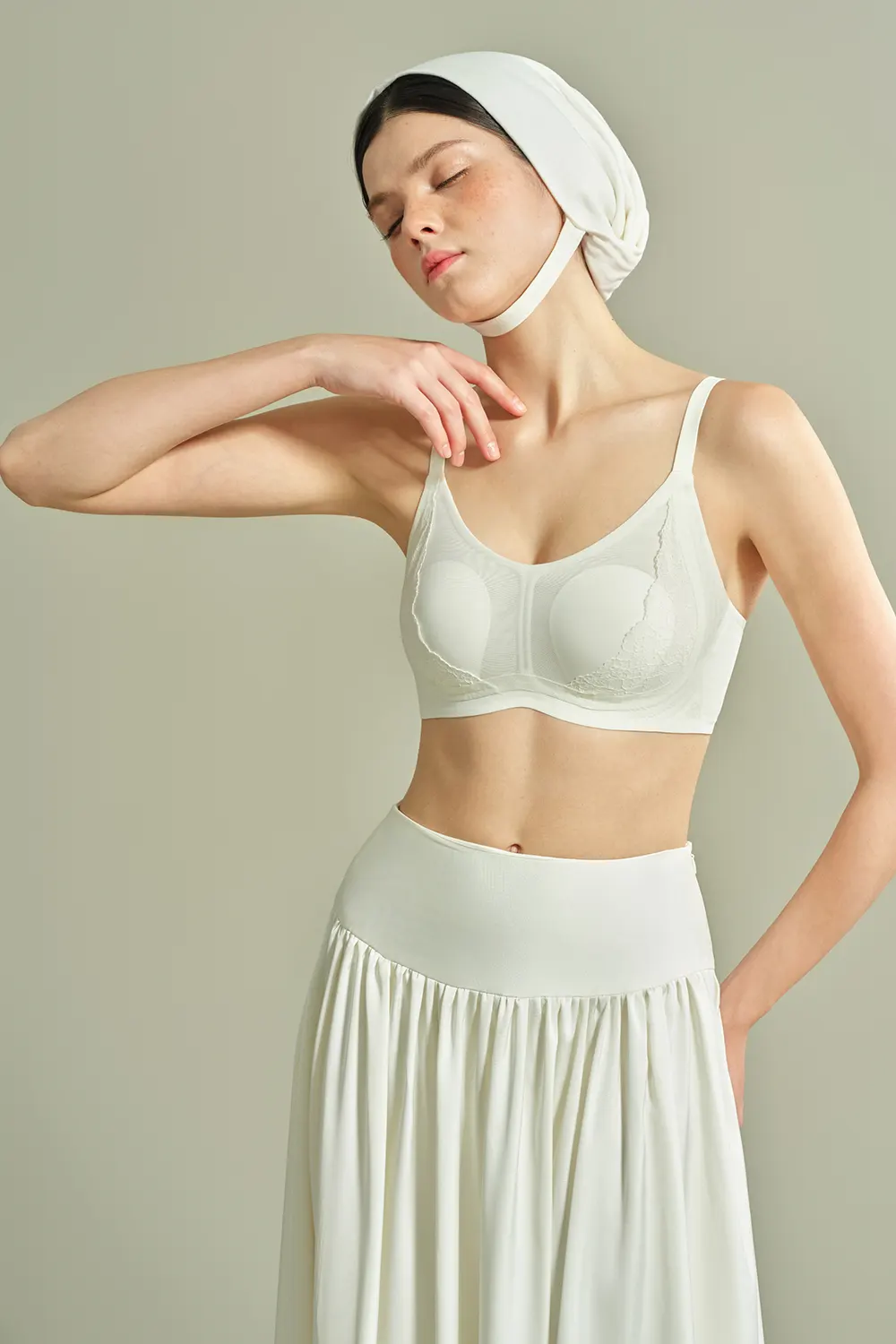 No Underwire Supportive Thin Lift Push Up Lace Bra