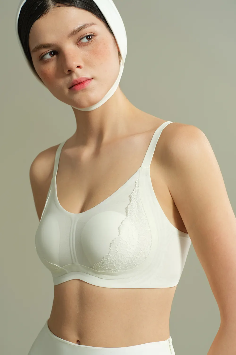 No Underwire Supportive Thin Lift Push Up Lace Bra