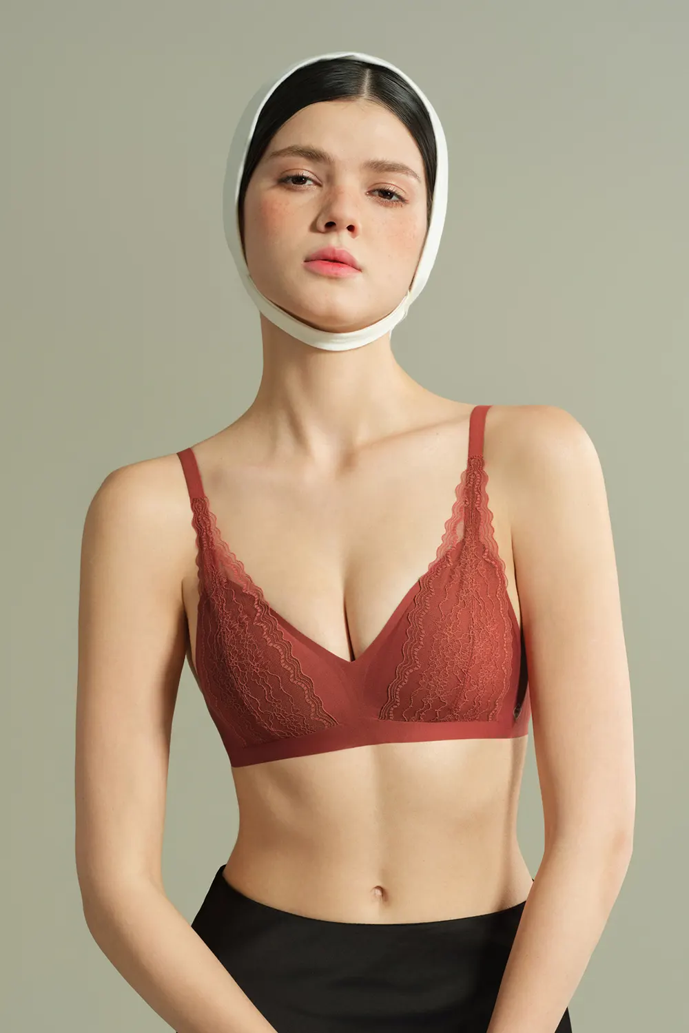 French Sexy Push Up Wireless Lace Bra