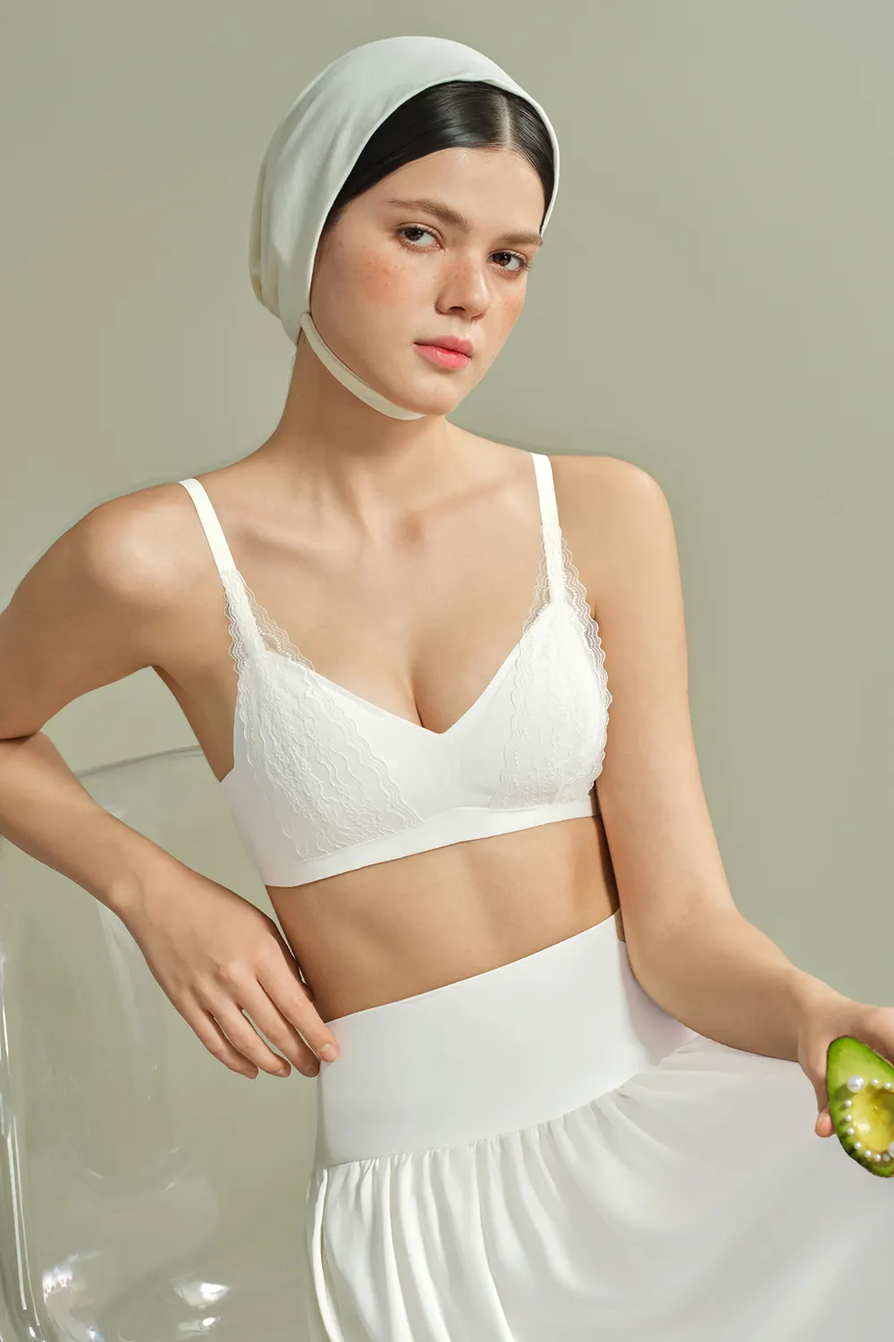 French Sexy Push Up Wireless Lace Bra