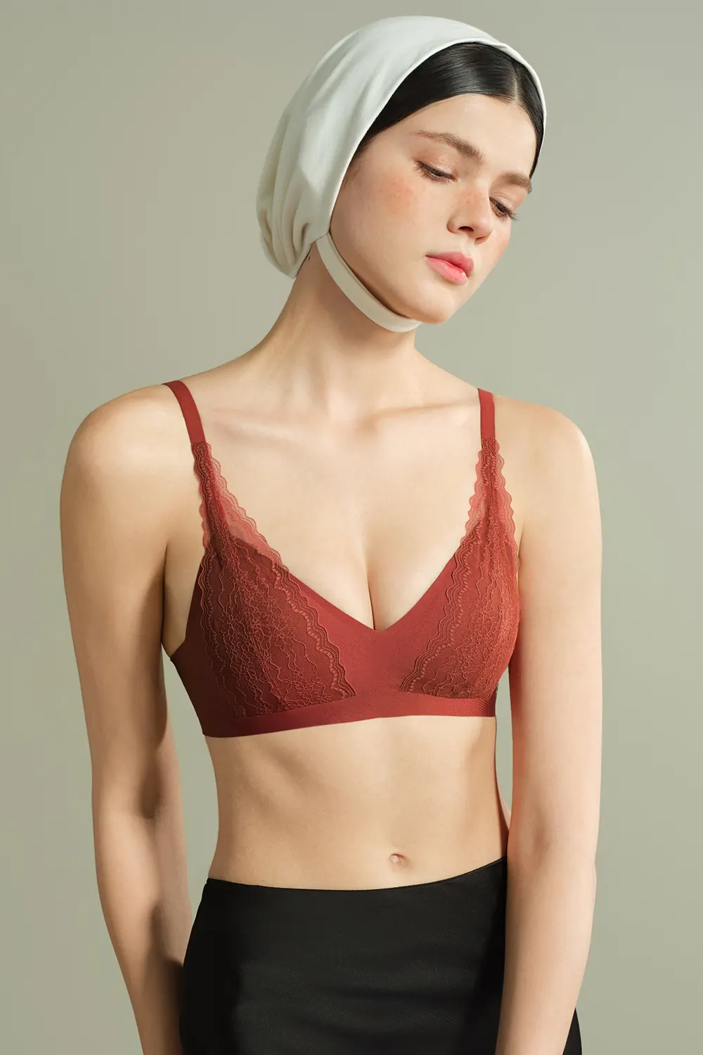 French Sexy Push Up Wireless Lace Bra