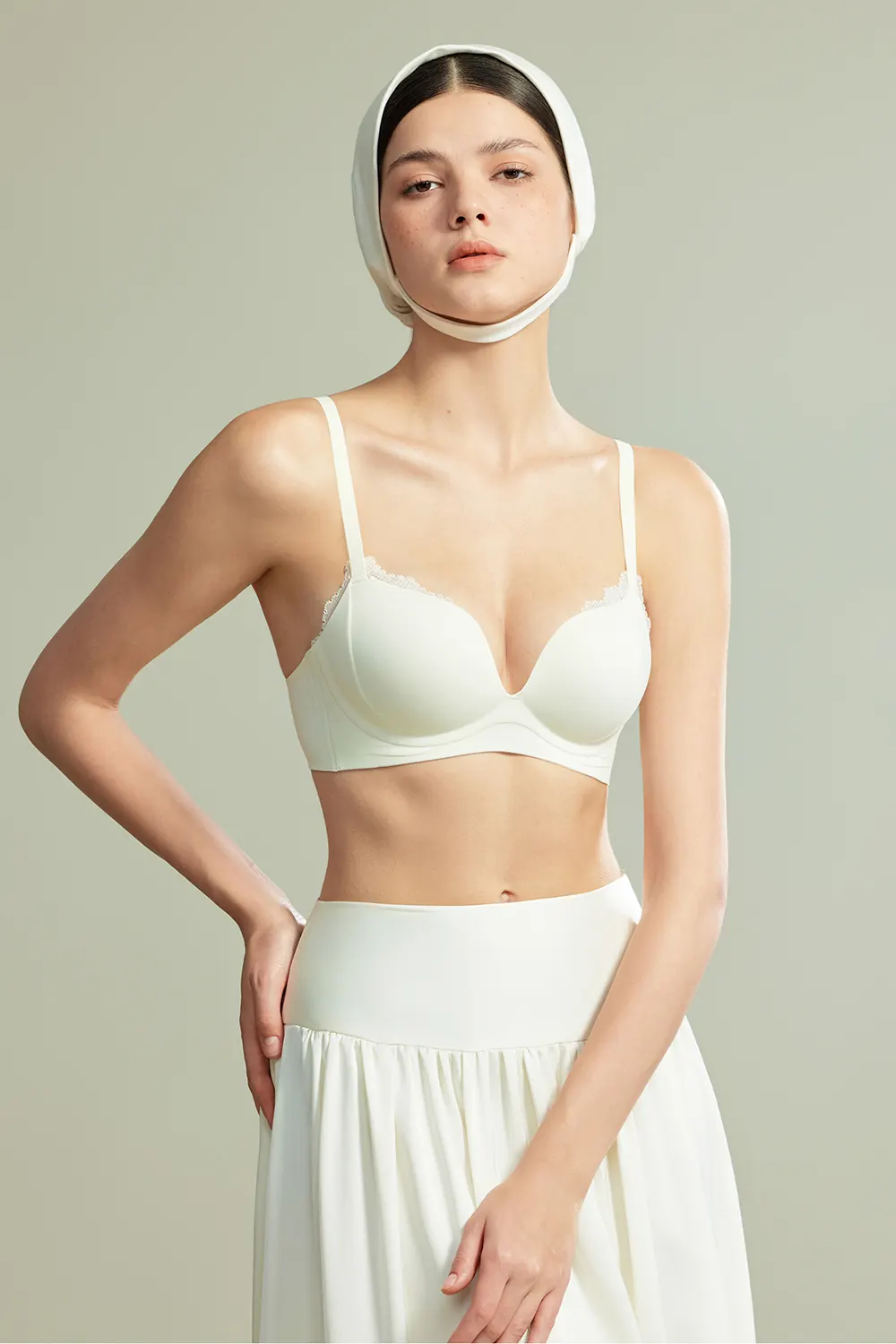 Sexy Lace Spliced Push Up Small Breast Bra