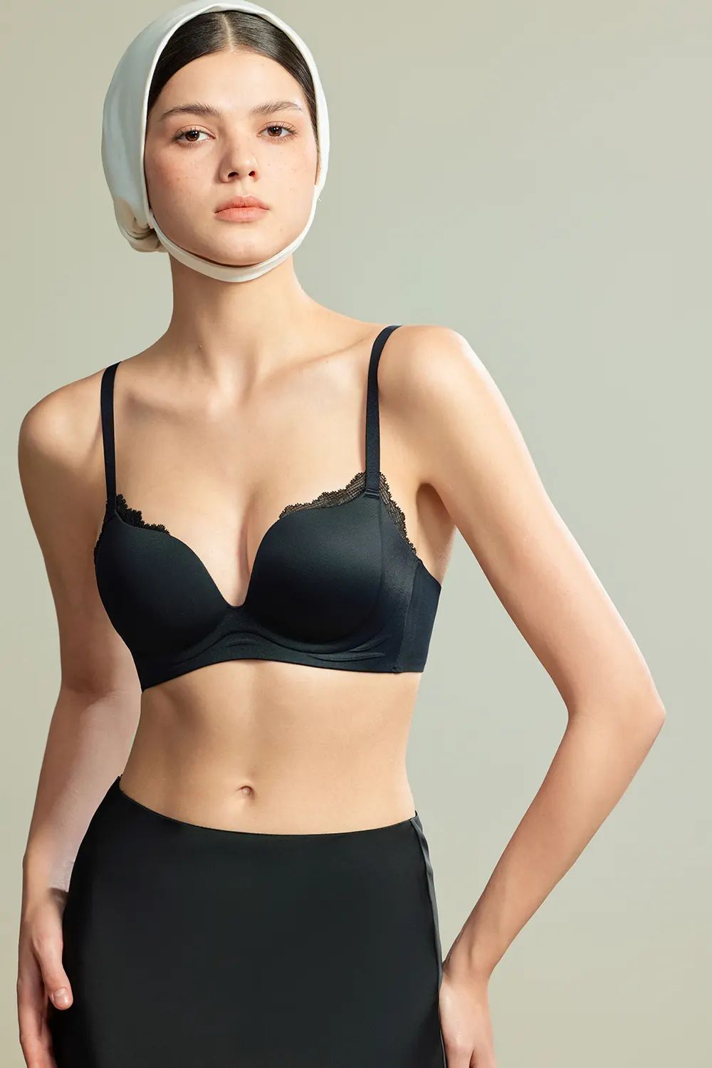 Sexy Lace Spliced Push Up Small Breast Bra