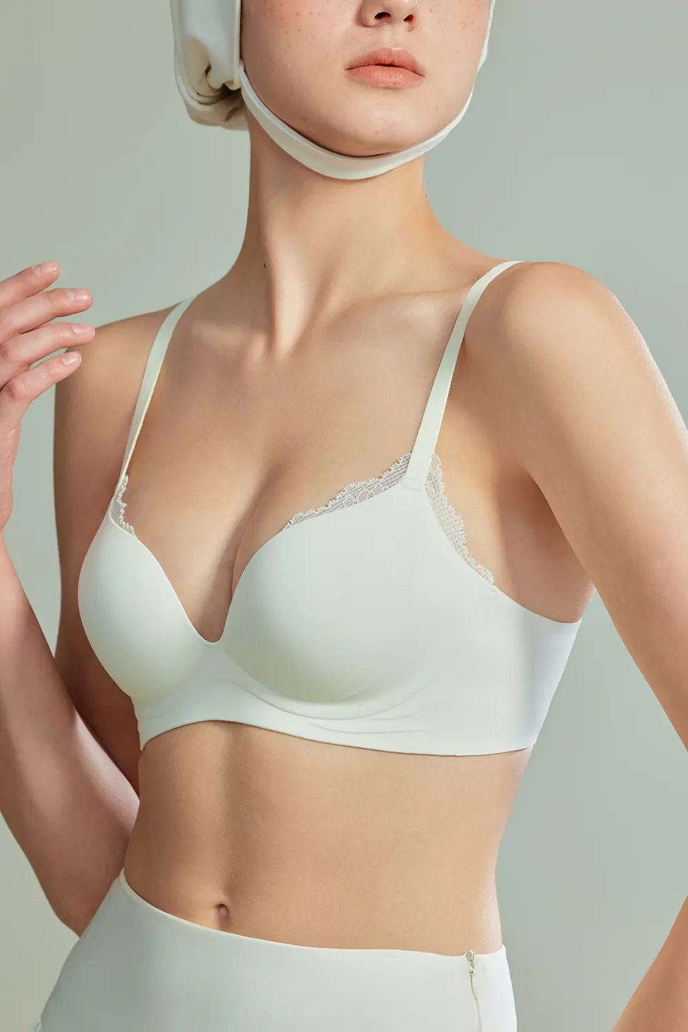 Sexy Lace Spliced Push Up Small Breast Bra