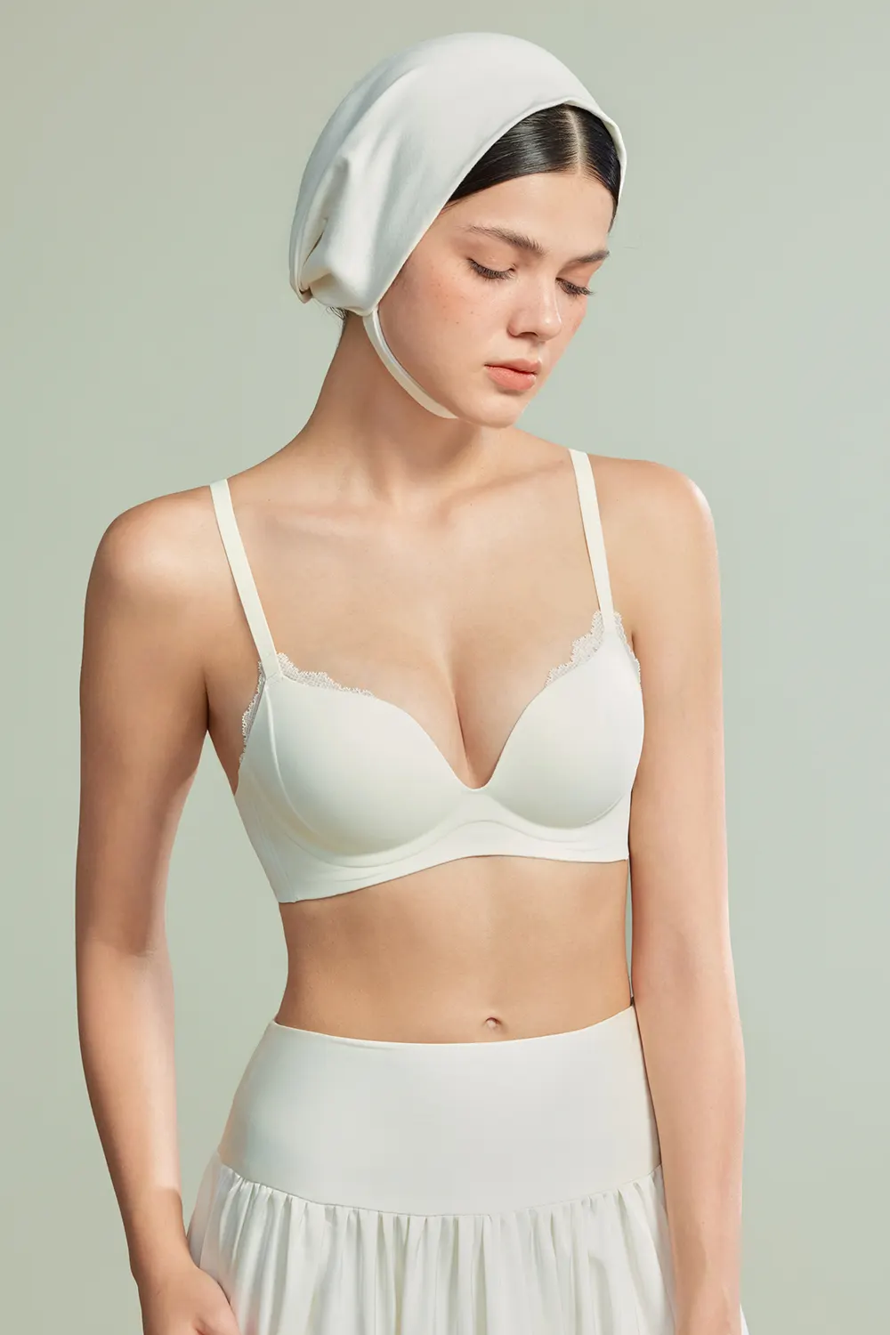 Sexy Lace Spliced Push Up Small Breast Bra
