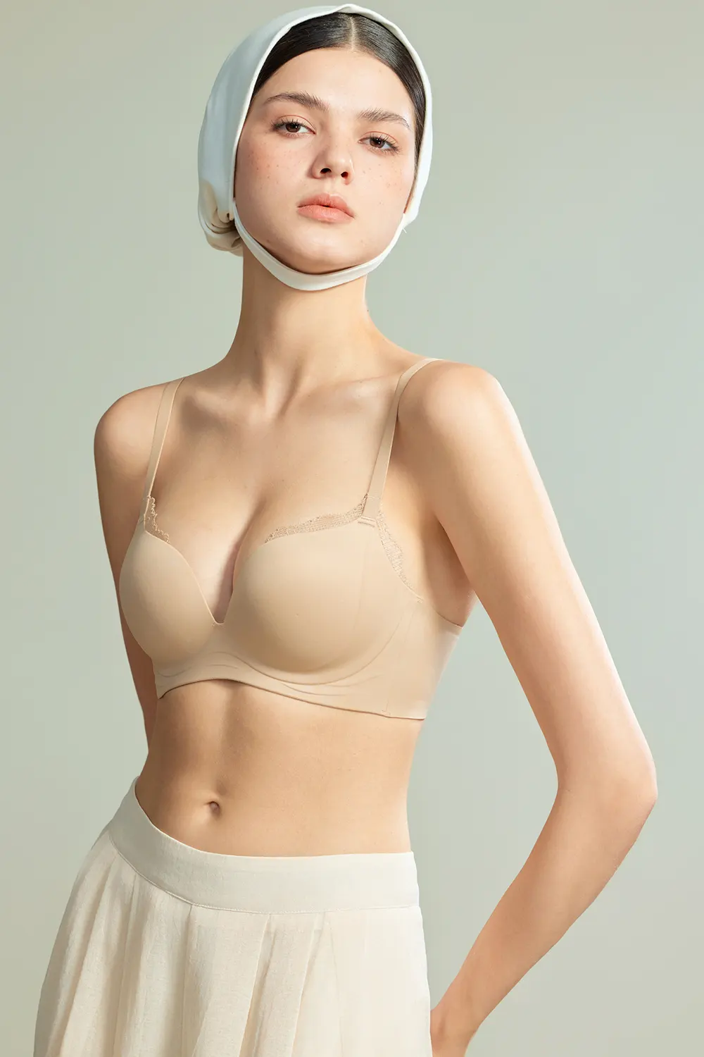 Sexy Lace Spliced Push Up Small Breast Bra