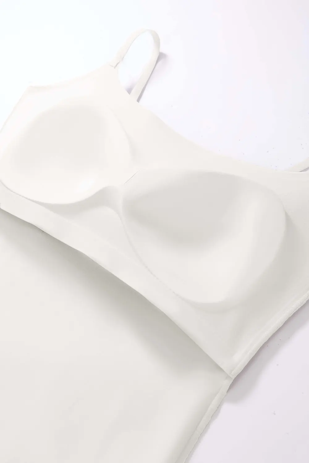 U Neck Slimming Padded Built-in Bra Cami Tops
