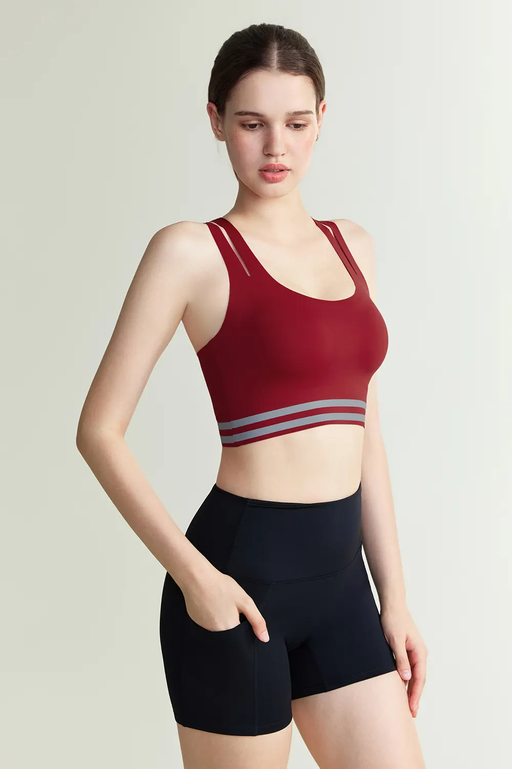 Racerback Shockproof  Running Yoga Sports Bra