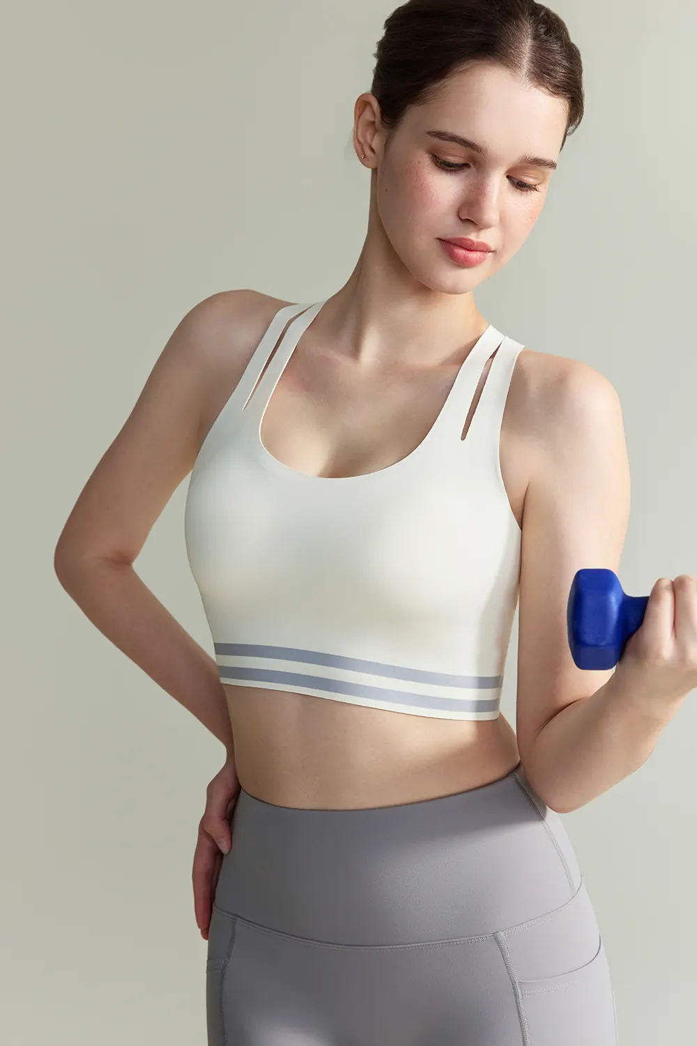 Racerback Shockproof  Running Yoga Sports Bra