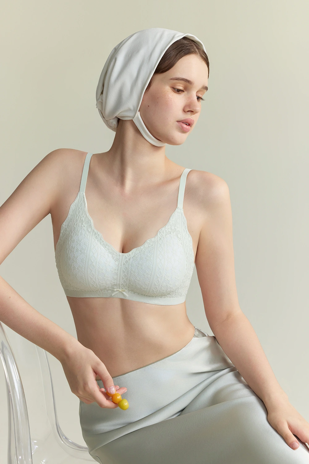 Lace Wireless Push Up Support Small Chest Bra