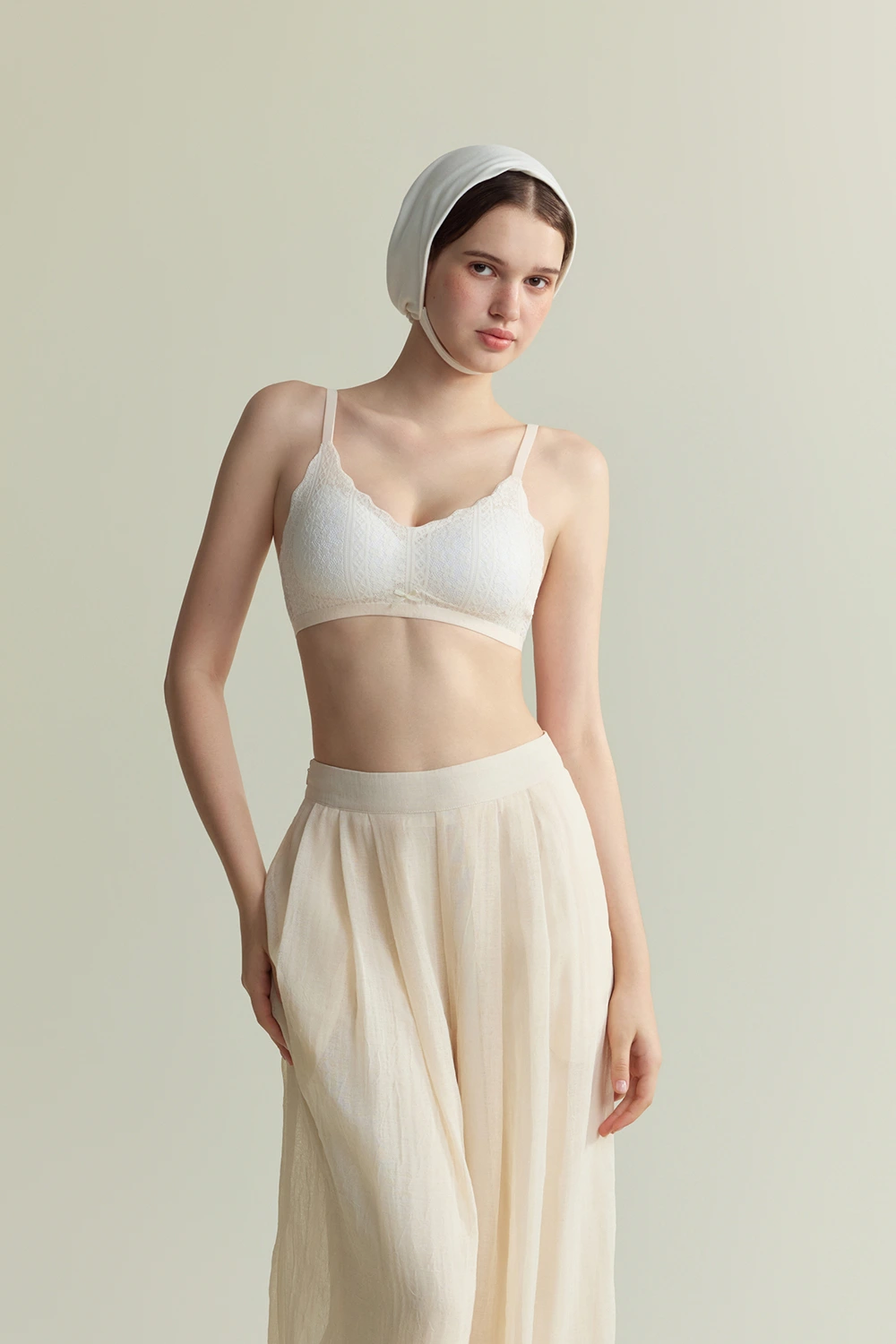 Lace Wireless Push Up Support Small Chest Bra