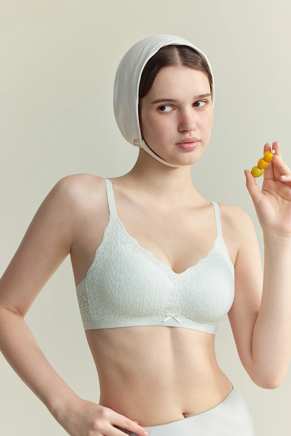 Lace Wireless Push Up Support Small Chest Bra