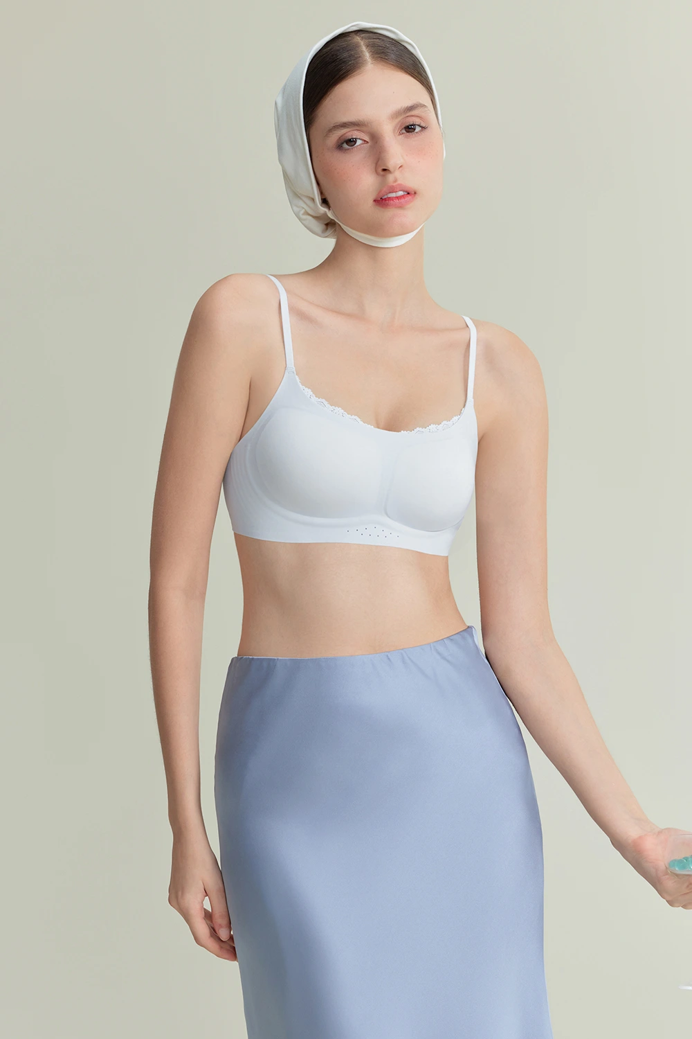 Push Up Square Neck Lace Patchwork Thin Small Chest Bra