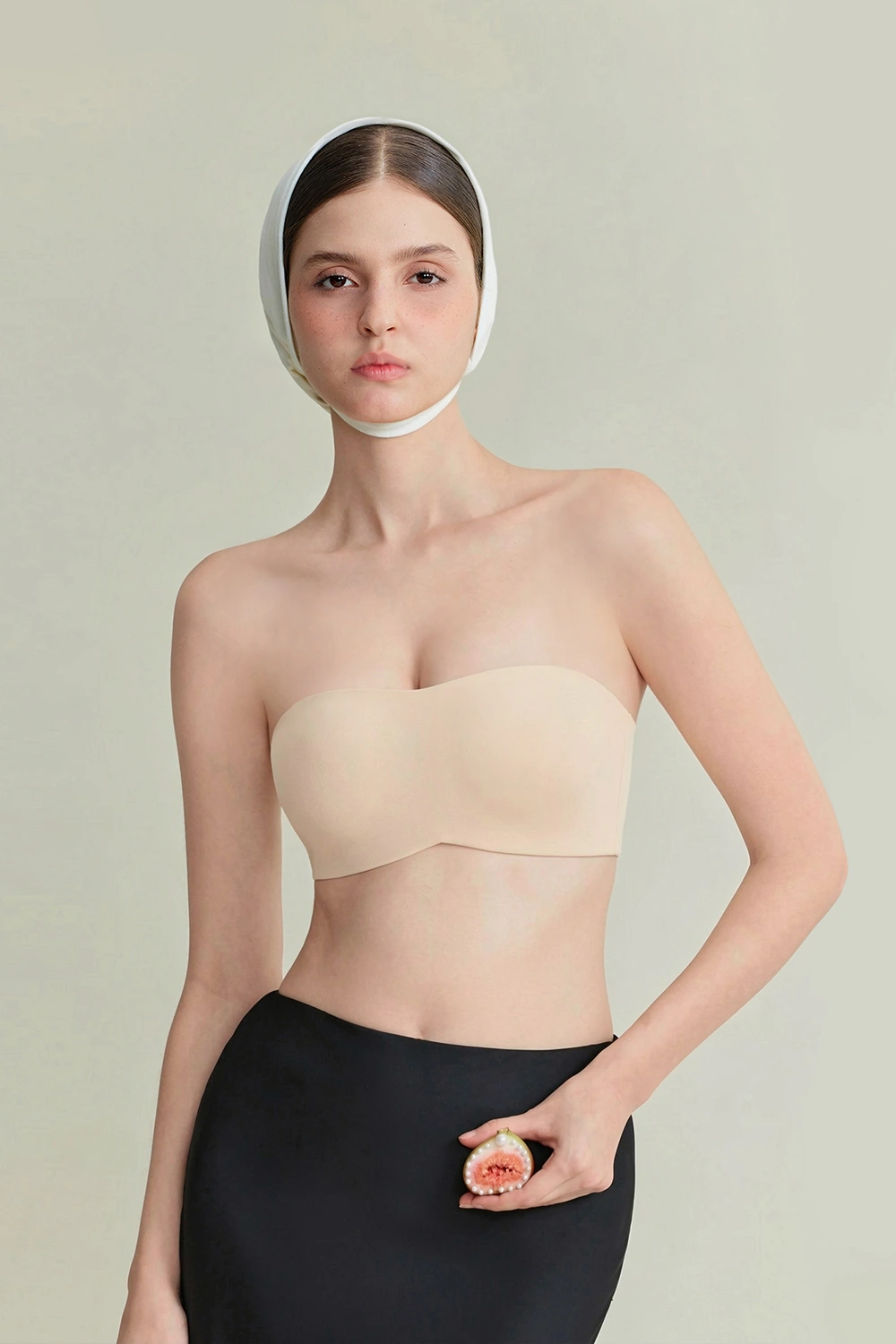 Strapless Invisible Leopard Print Backless Bras