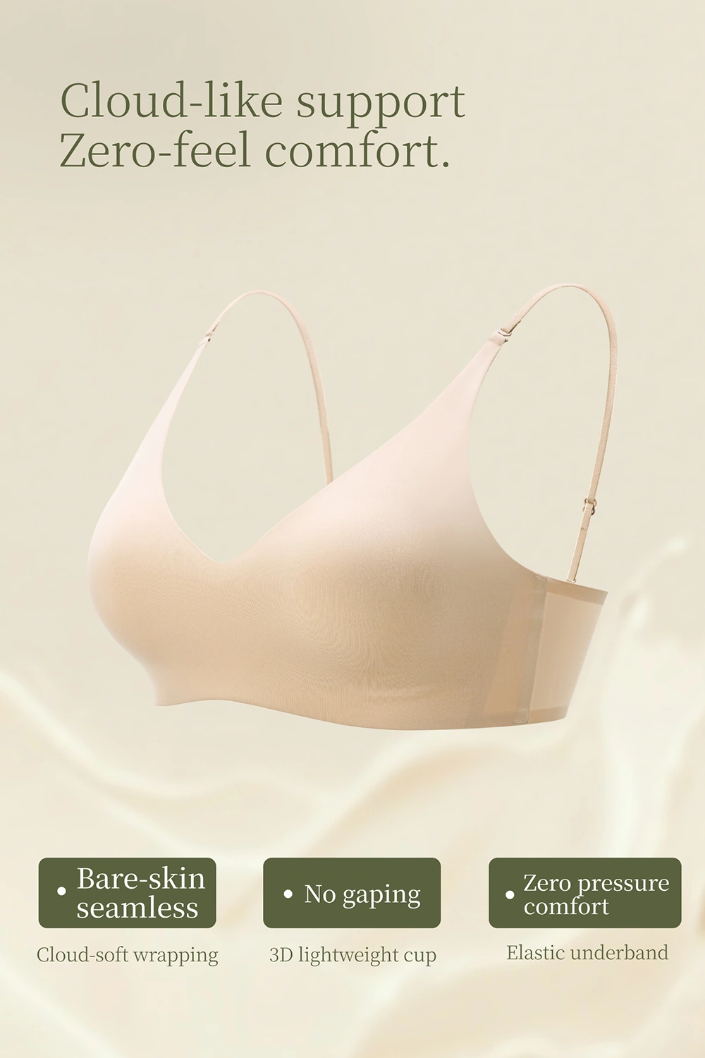 Seamless U-shaped Low Neck Tank Bras